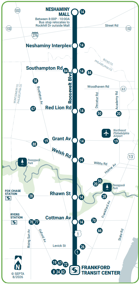 Boulevard Direct Map, 8/2026