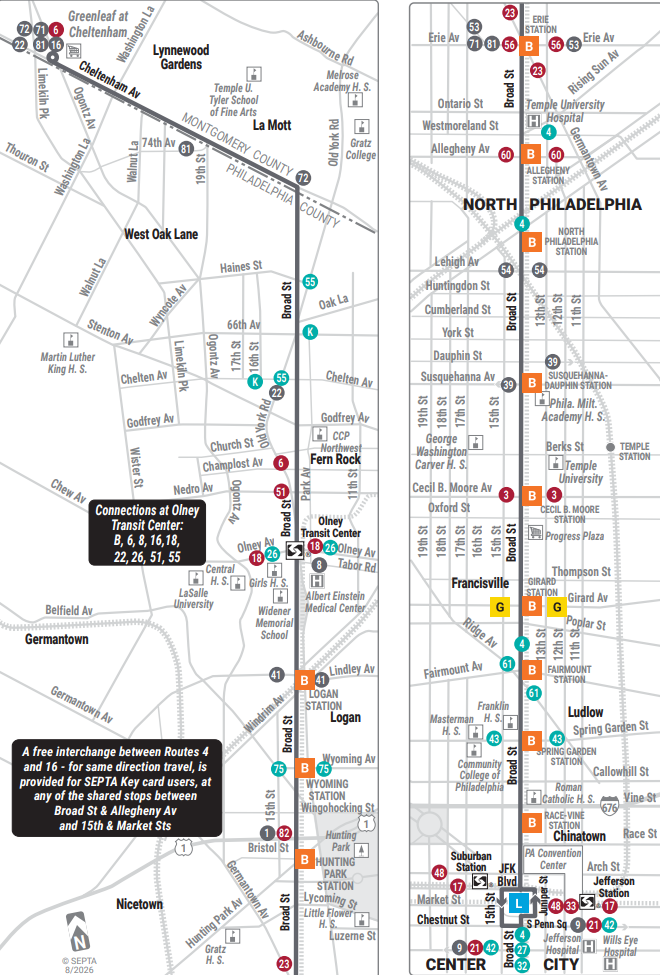 SEPTA Route 16, August 16th 2026