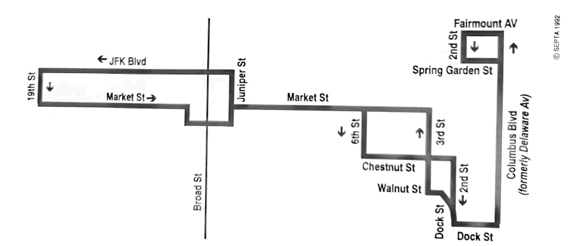 Route 82 ColumBus Service Map, Collection of Doug Diehl