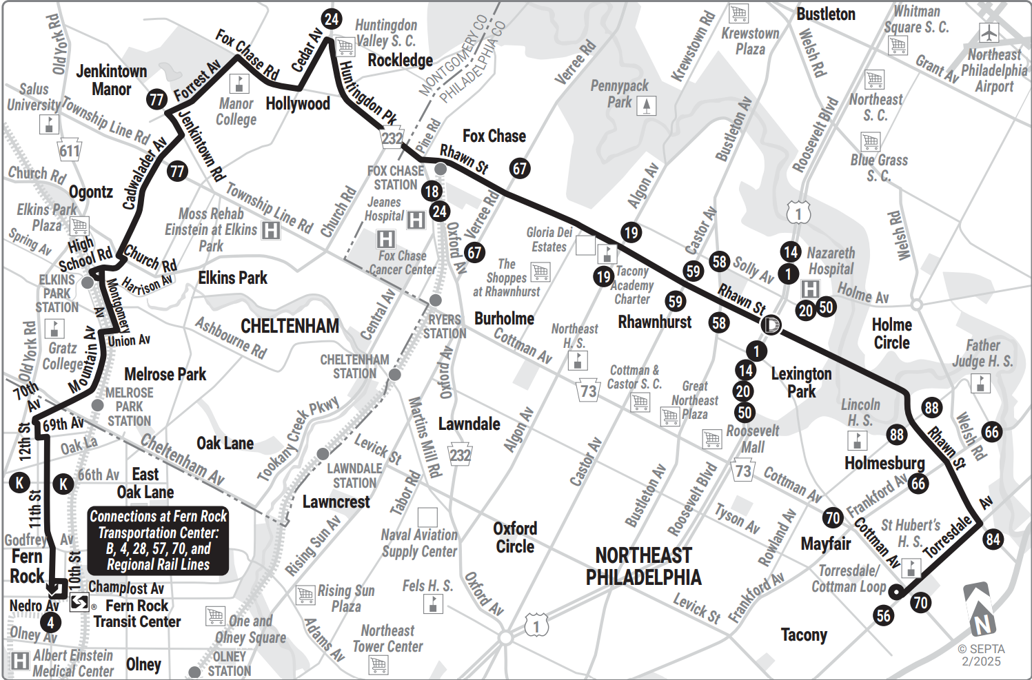 SEPTA Route 28 February 2025